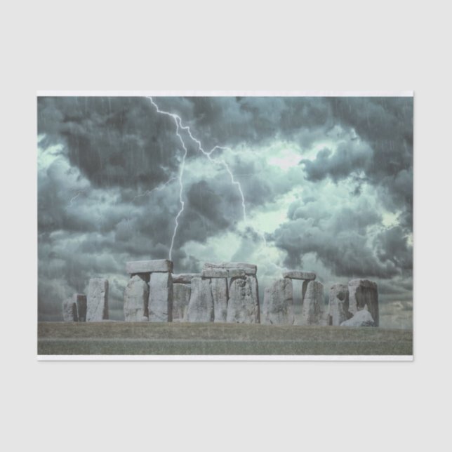 Papier Mousseline papier de tissu stonehenge (Recto)