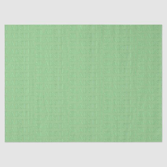 Papier Mousseline Papier de tissu vert (Recto)