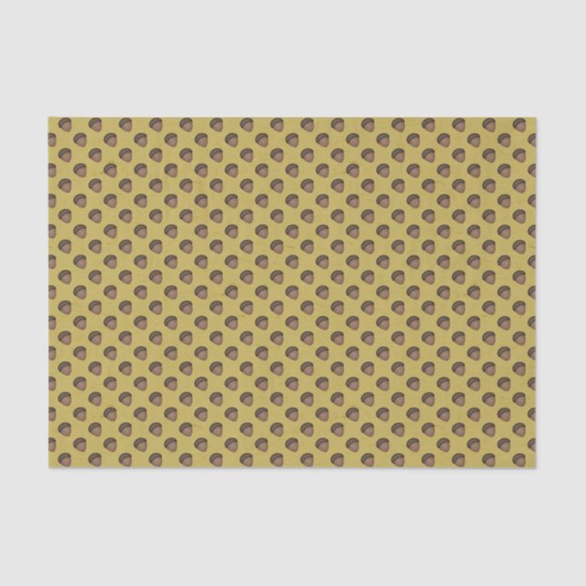 Papier Mousseline Papier de tissus à motif de maïs jaune (Recto)
