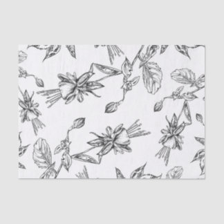 Papier Mousseline Papier de tissus à motifs floraux