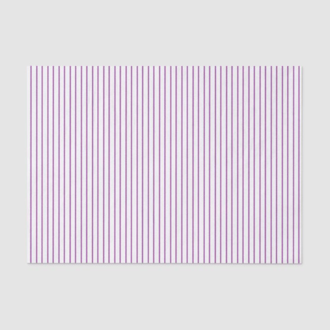 Papier Mousseline Papier de tissus à rayures violettes et blanches (Recto)