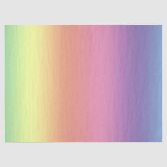 Papier Mousseline Papier de tissus - Arc-en-ciel (vert.) (Recto)