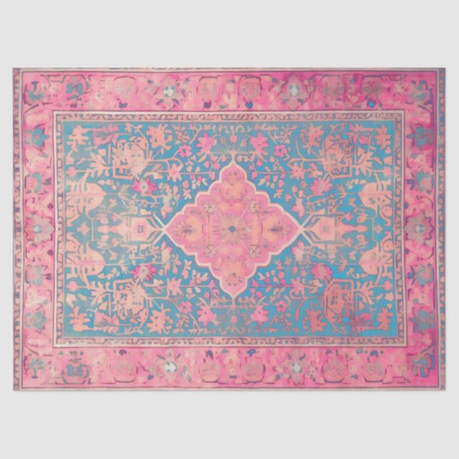 Papier Mousseline Papier de tissus avec motif persan (Recto)