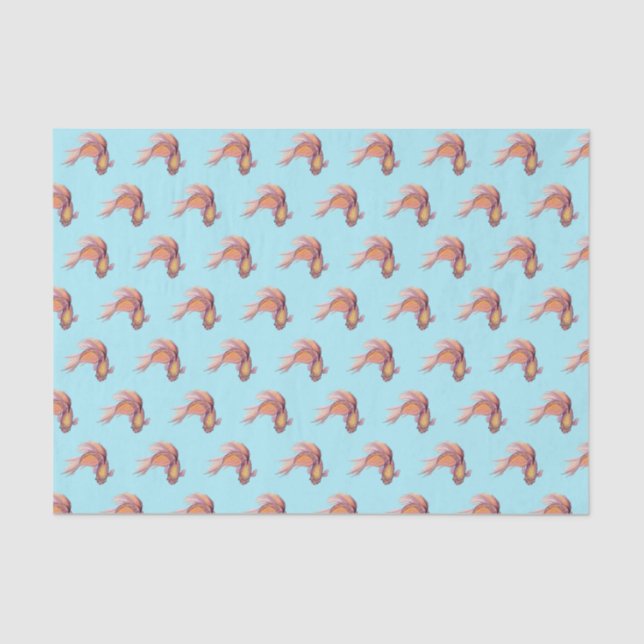 Papier Mousseline Papier de tissus Betta Fish (Recto)