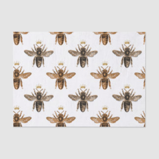 Papier Mousseline Papier de tissus blanc Queen Bee