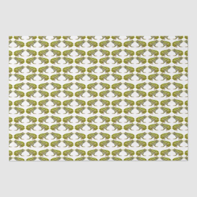 Papier Mousseline Papier de tissus de grenouille léopard tacheté ver (Recto)