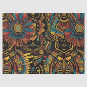 Papier Mousseline Papier de tissus décoratif Beige "Aztec Dream"