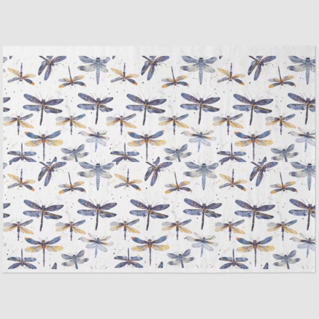 Papier Mousseline Papier de tissus Dragonfly (Recto)