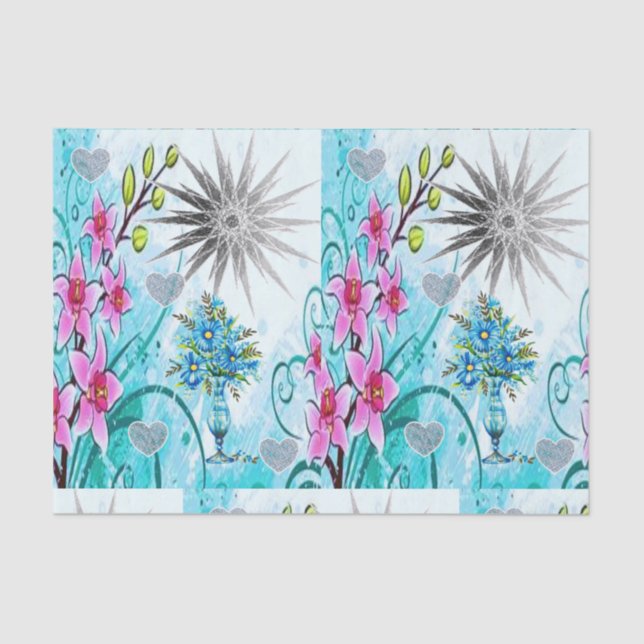 Papier Mousseline Papier de tissus Fête des mères (Recto)