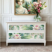 Papier de tissus Floral et Château Découpage