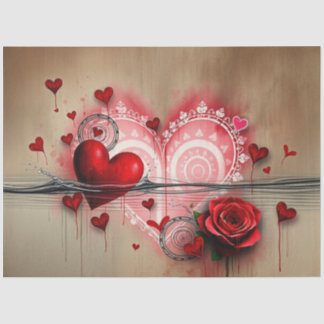 Papier Mousseline Papier de tissus gothique Abstrait romantique