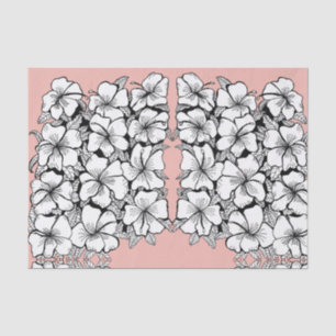 Papier Mousseline Papier de tissus Hibiscus