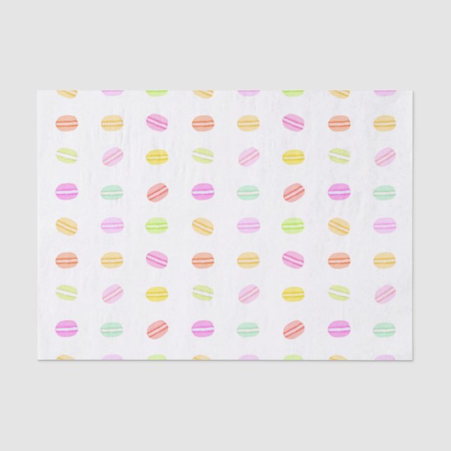 Papier Mousseline Papier de tissus Macaron (Recto)