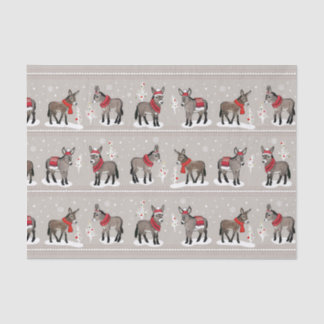 Papier Mousseline Papier de tissus MCD Winter Donkeys