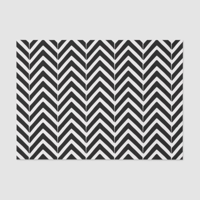 Papier Mousseline Papier de tissus Motif Chevron Zig Zag (Recto)