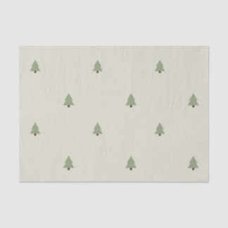 Papier Mousseline Papier de tissus Motif de la forêt de pin