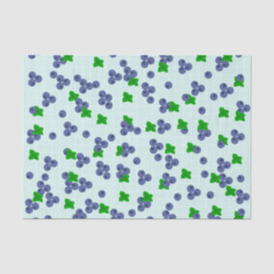 Papier Mousseline Papier de tissus mûr Blueberries 