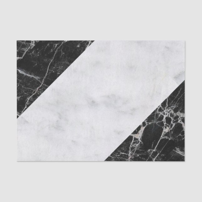 Papier Mousseline Papier de tissus noir et Marbre blanc (Recto)