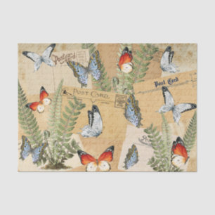 Papier Mousseline Papier de tissus Papier papillon & Ferns