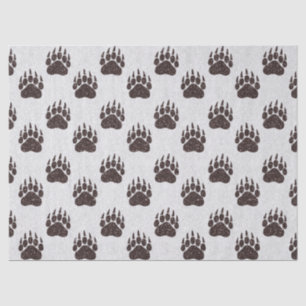 Papier Mousseline Papier de tissus Parties scintillant Brown blanc