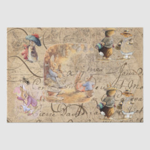 Papier Mousseline Papier de tissus peter rabbit (collection5)