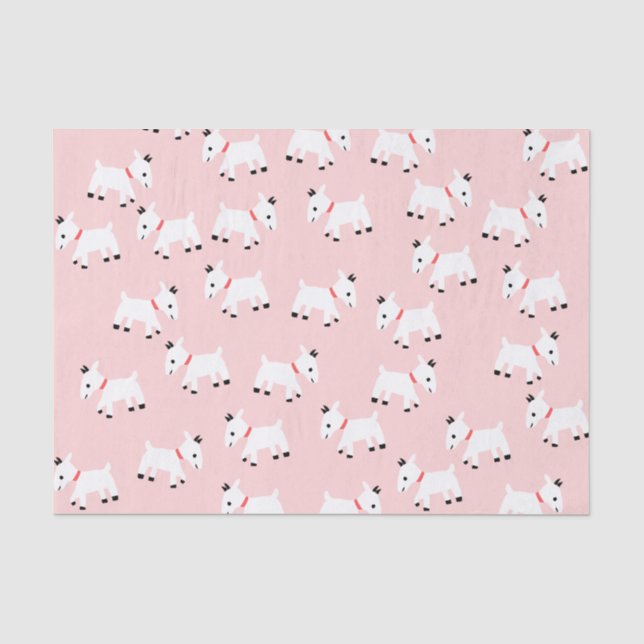Papier Mousseline Papier de tissus pour chèvres roses (Recto)