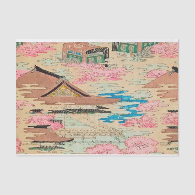 Papier Mousseline Papier de tissus pour l'artisanat - Japon antique (Recto)