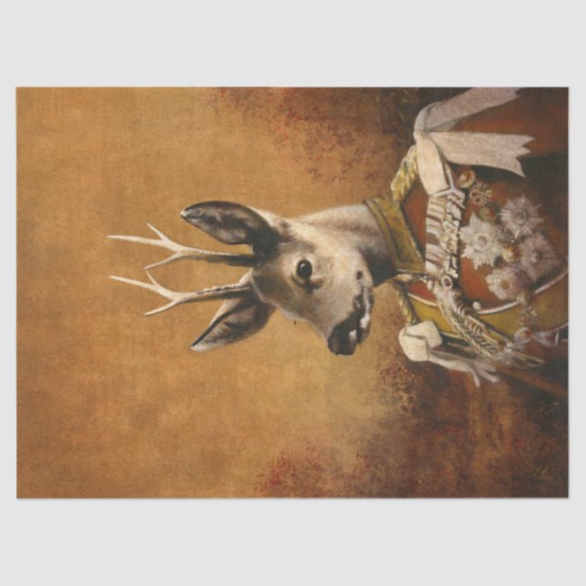 Papier Mousseline Papier de tissus Regal Roe Deer (Recto)