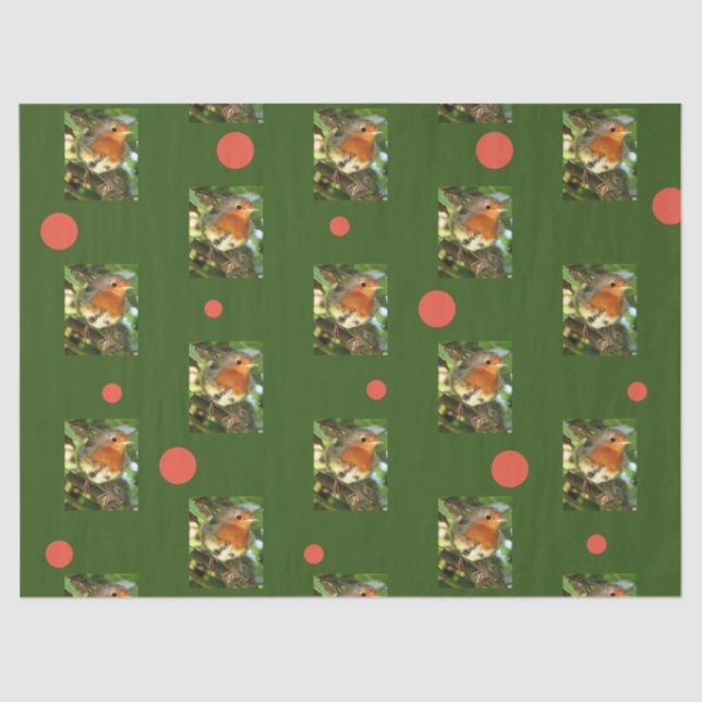 Papier Mousseline Papier de tissus Robin (Recto)