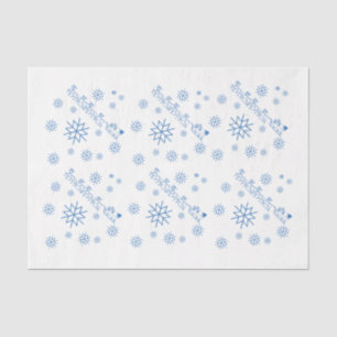 Papier Mousseline Papier de tissus - Santa Claus, Sleigh, Snowflakes