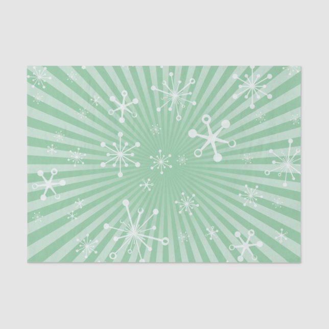 Papier Mousseline Papier de tissus vert clair moderne pour les flocs (Recto)
