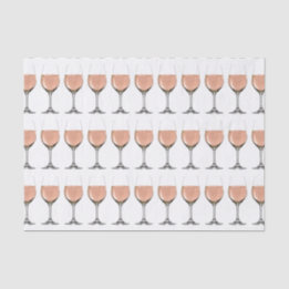 Papier Mousseline papier de verre de vin rosé