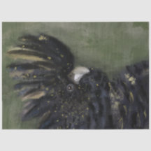 Papier découpage de Cockatoo noir australien 