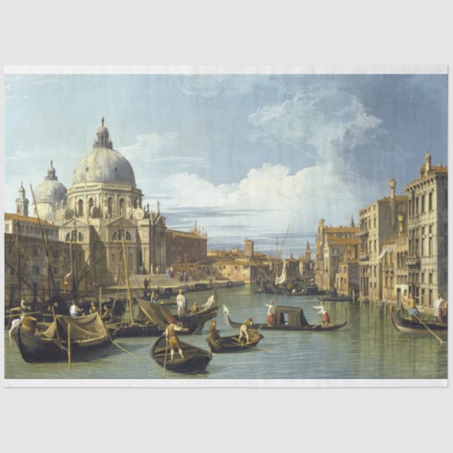 Papier Mousseline Papier découpage du Grand Canal de Venise (Recto)