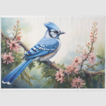 Papier Découpage Jay 2 bleu