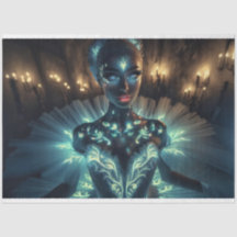 Papier découpage surréaliste brillant