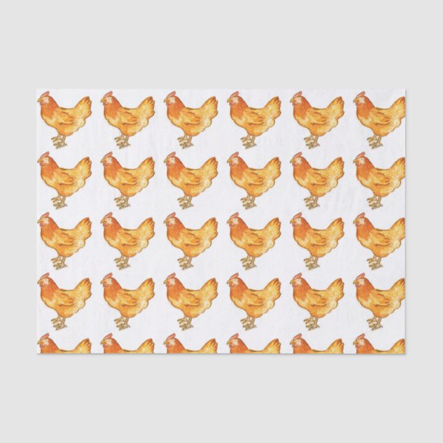 Papier Mousseline Papier d'emballage de coq (Recto)