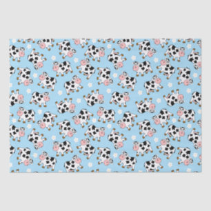 Papier Mousseline Papier d'enveloppement de la vache mignonne