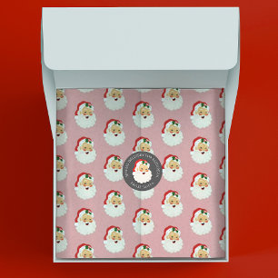 Papier Mousseline Papier d'enveloppement du Père Noël rose mignon