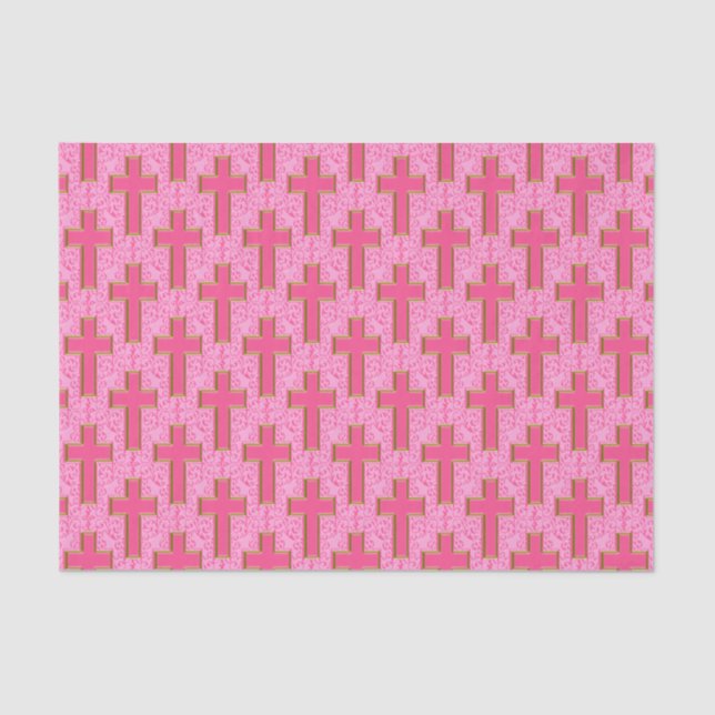 Papier Mousseline PAPIER D'ENVELOPPEMENT D'UNE Croix 22 Pink-TISSUE (Recto)