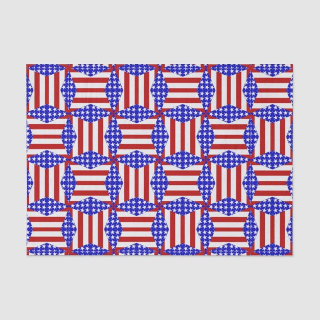 Papier Mousseline PAPIER D'ENVELOPPEMENT S2-TISSUE PLIÉ Drapeau-Teab (Recto)
