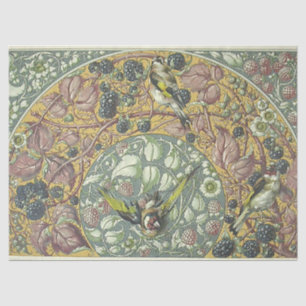 Papier Mousseline Papier Deoupage Bird & Floral Berry