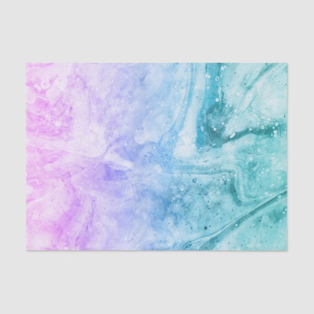 Papier Mousseline Papier en papier peint coulé marbré (Recto)