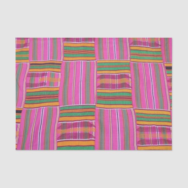 Papier Mousseline Papier Motif africain (Recto)