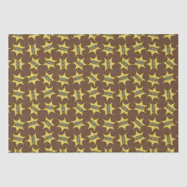 Papier Mousseline Papier motif de mouchoir Country Sheriffs (Recto)