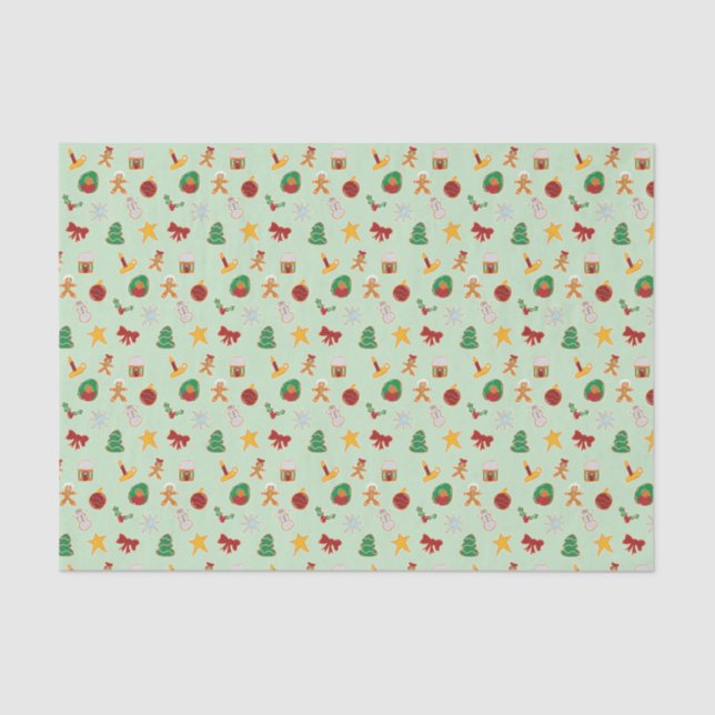 Papier Mousseline Papier mouchoir à pain d'épice (Recto)