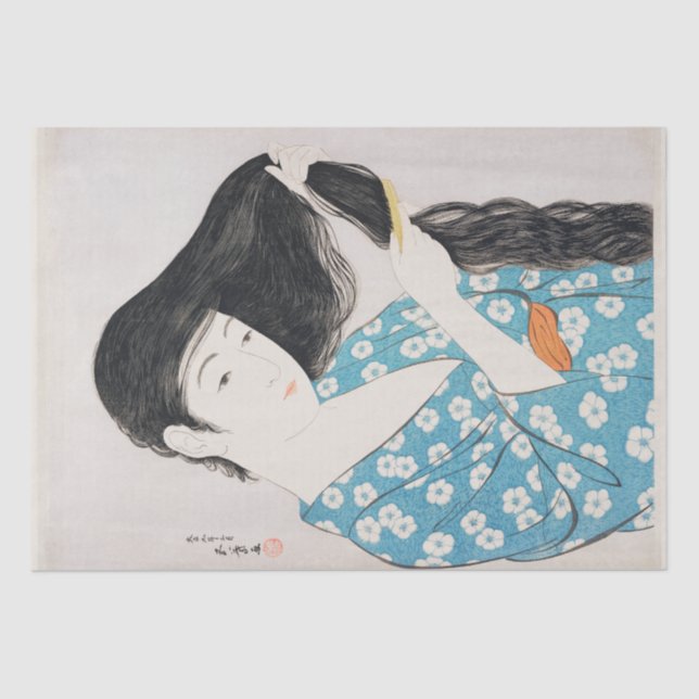 PAPIER MOUSSELINE PAPIER MOUSSELINE: JAPONAIS: GOYŌ HASHI-GUCHI : 19 (Recto)