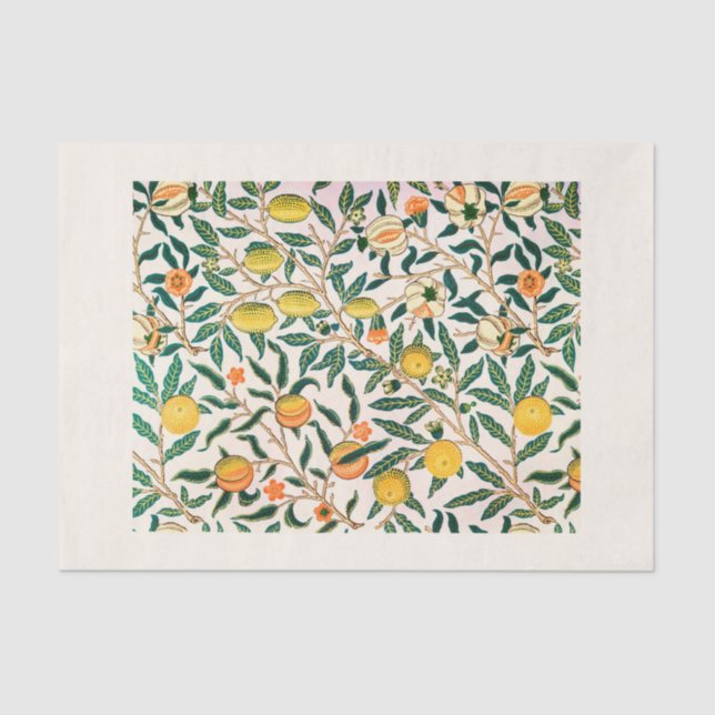 PAPIER MOUSSELINE PAPIER MOUSSELINE: WILLIAM MORRIS : POMEGRANATE (Recto)