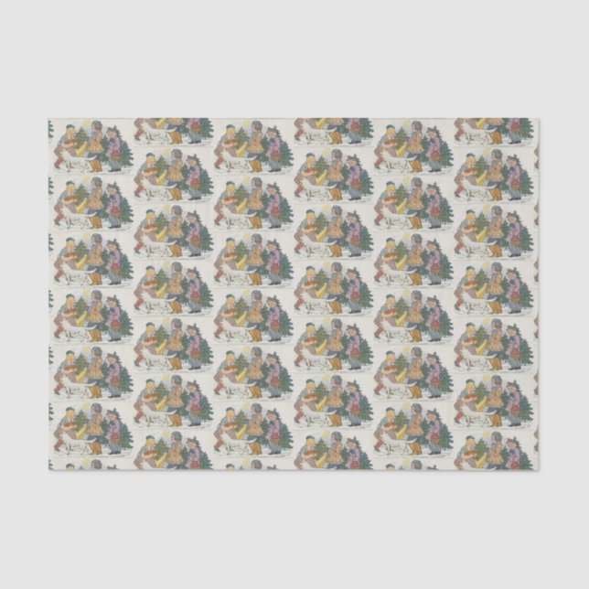 Papier Mousseline Papier papier papier à dessin FOLK (Recto)