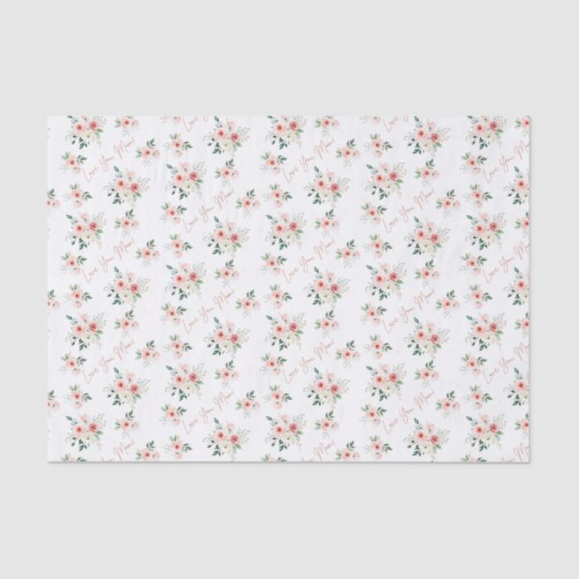 Papier Mousseline Papier papier papier du Rose de la fête des mères (Recto)